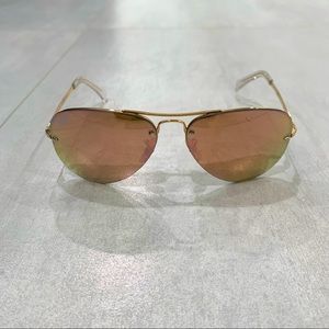 Ray Ban Gradient Aviator mirrored sunglasses